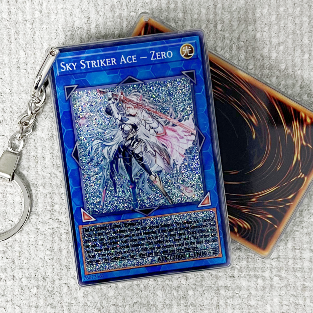 SKY STRIKER ACE- ZERO Card Quicksand Keychain