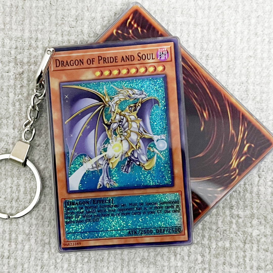 DRAGON OF PRIDE AND SOUL Card Quicksand Keychain