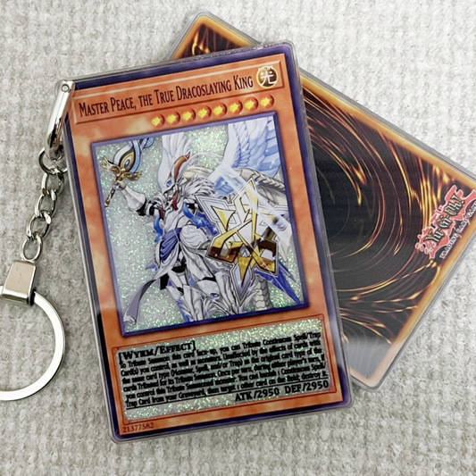 MASTER PEACE, THE TRUE DRACOSLAYING KING Card Quicksand Keychain