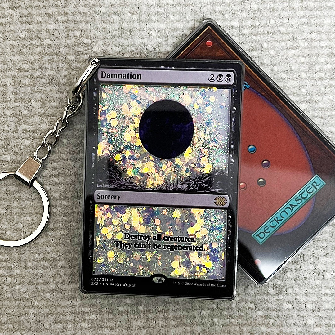 Damnation Card Quicksand Keychain