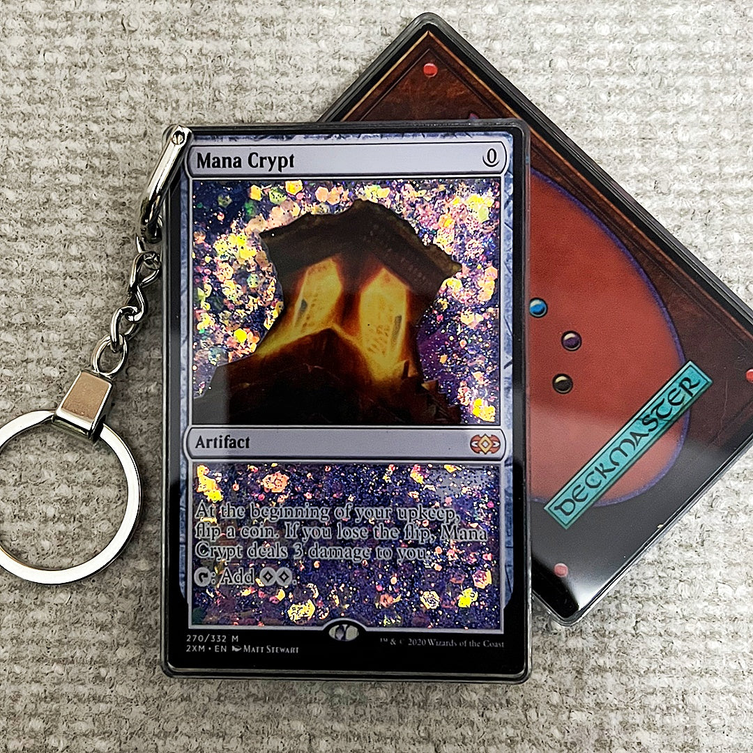 Mana Crypt Card Quicksand Keychain