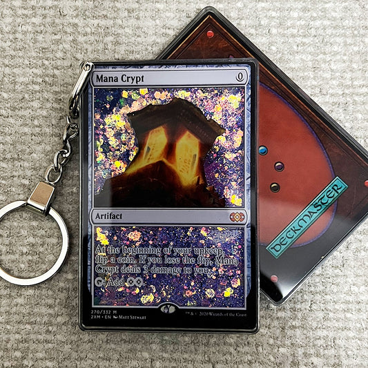 Mana Crypt Card Quicksand Keychain