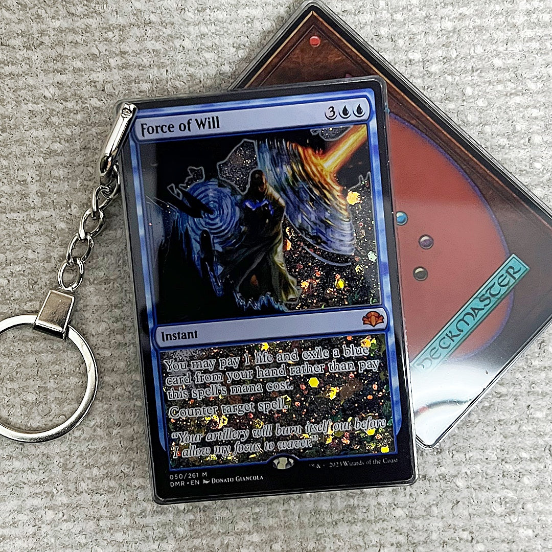 Force of will Card Quicksand Keychain