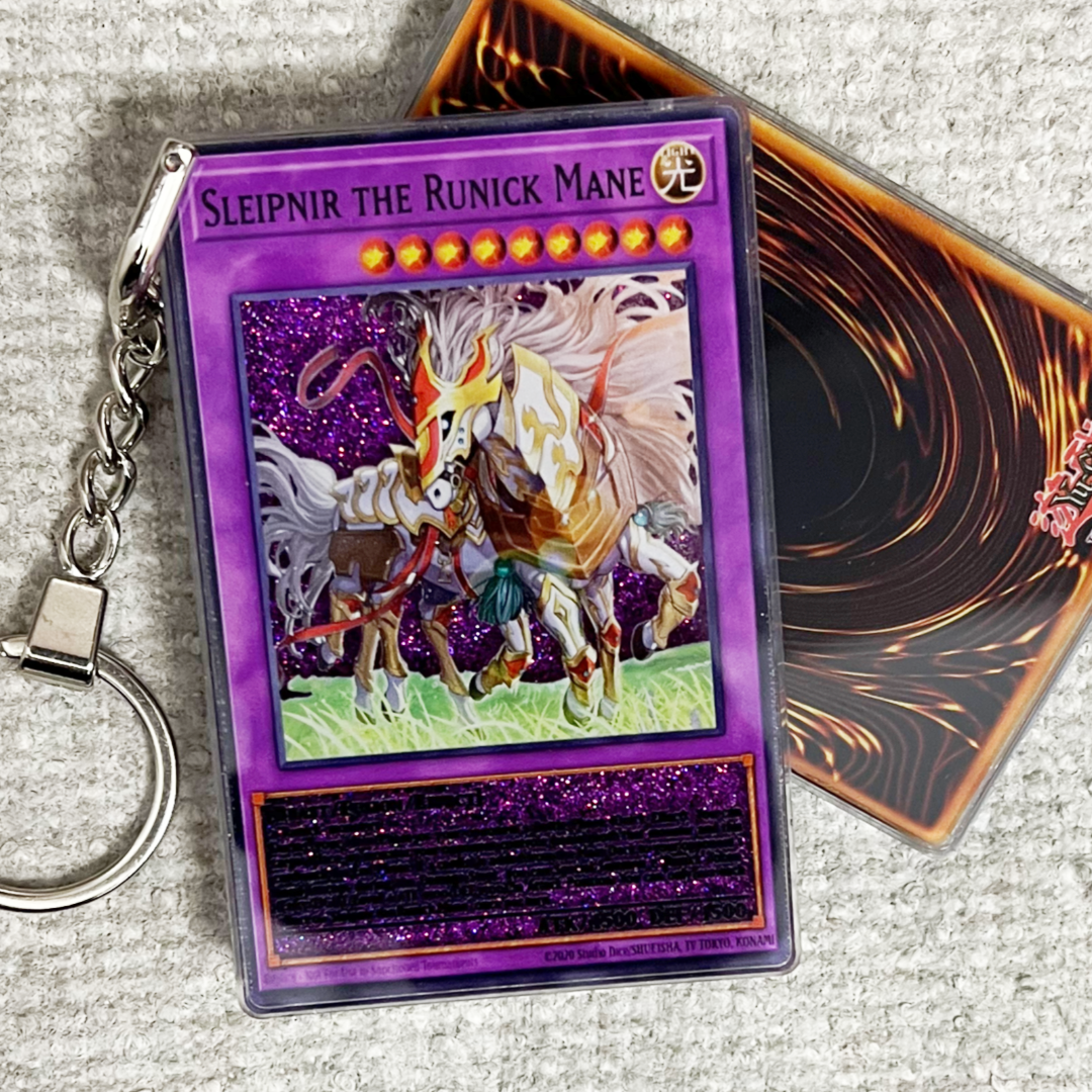 SLEIPNIR THE RUNICK MANE Card Quicksand Keychain