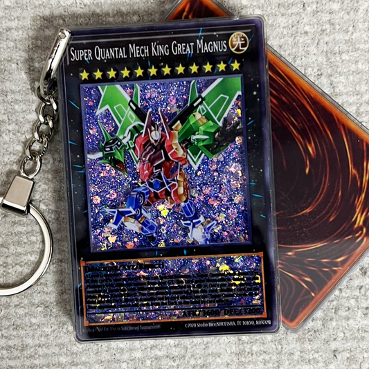 SUPER QUANTAL MECH KING GREAT MAGNUS Card Quicksand Keychain