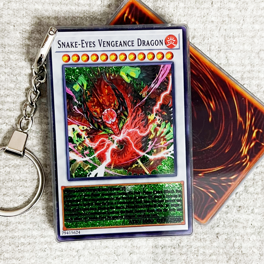 SNAKE-EYES VENGEANCE DRAGON Card Quicksand Keychain