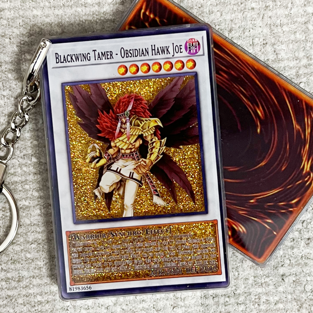 BLACKWING TAMER -OBSIDLAN HAWK JOE Card Quicksand Keychain