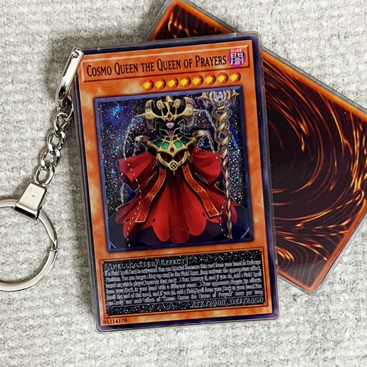 COSMO QUEEN THE QUEEN OF PRAYERS Card Quicksand Keychain