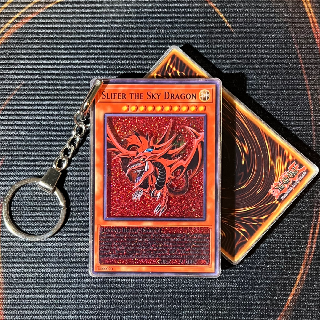SLIFER THE SKY DRAGON Card Quicksand Keychain