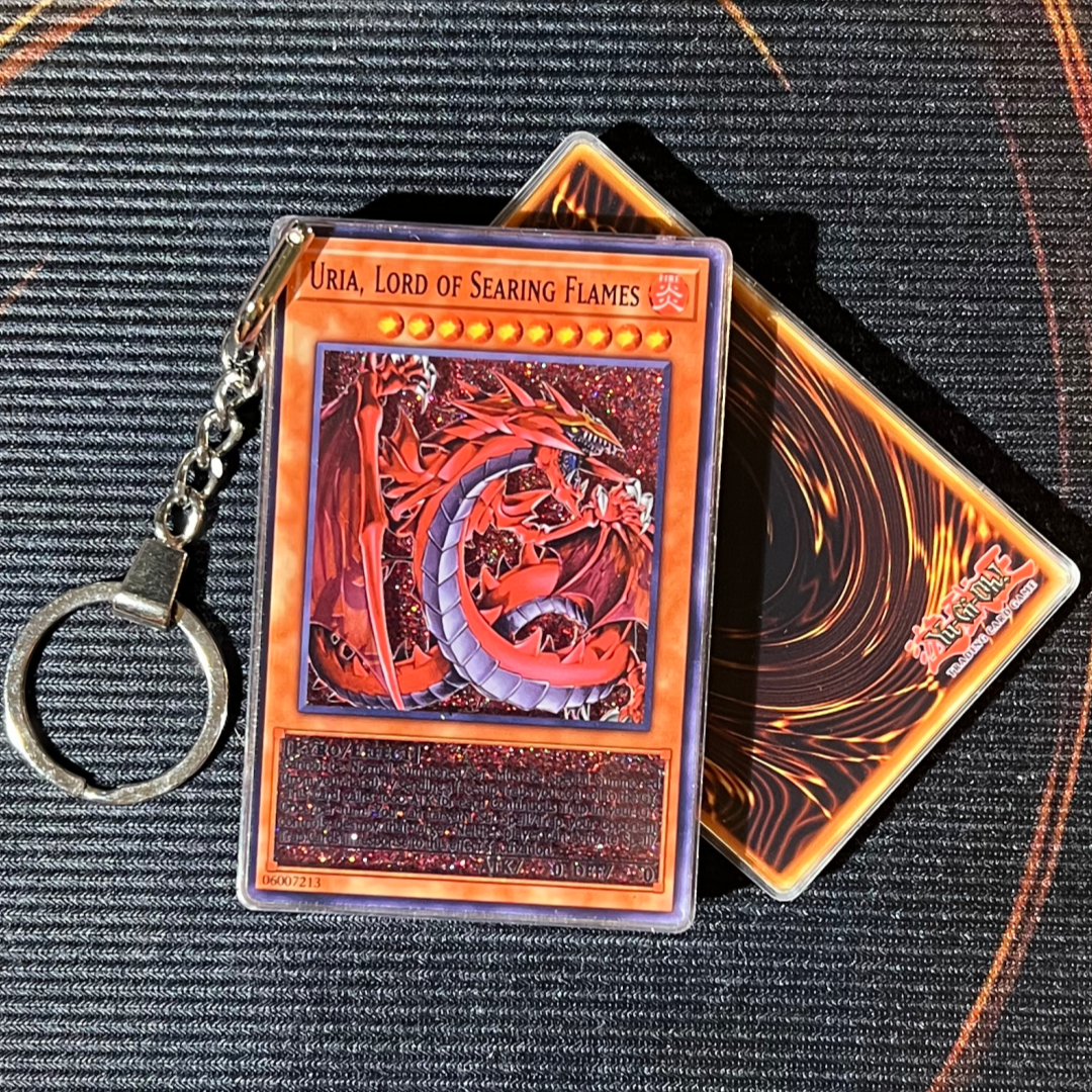 URIA,LORD OF SEARING FLAMES Card Quicksand Keychain