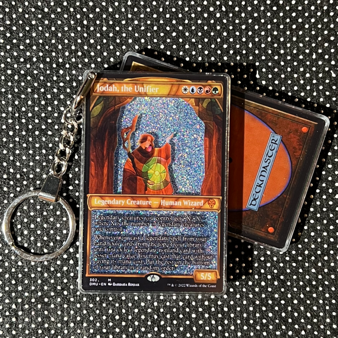 Jodah, the Unifier Magic the Gathering Card Quicksand Keychain