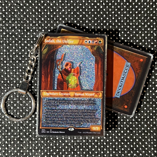 Jodah, the Unifier Magic the Gathering Card Quicksand Keychain