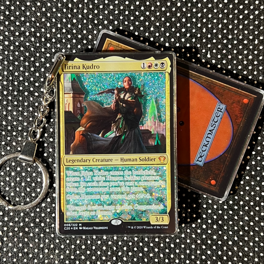 Jirina Kudro Magic the Gathering Card Quicksand Keychain