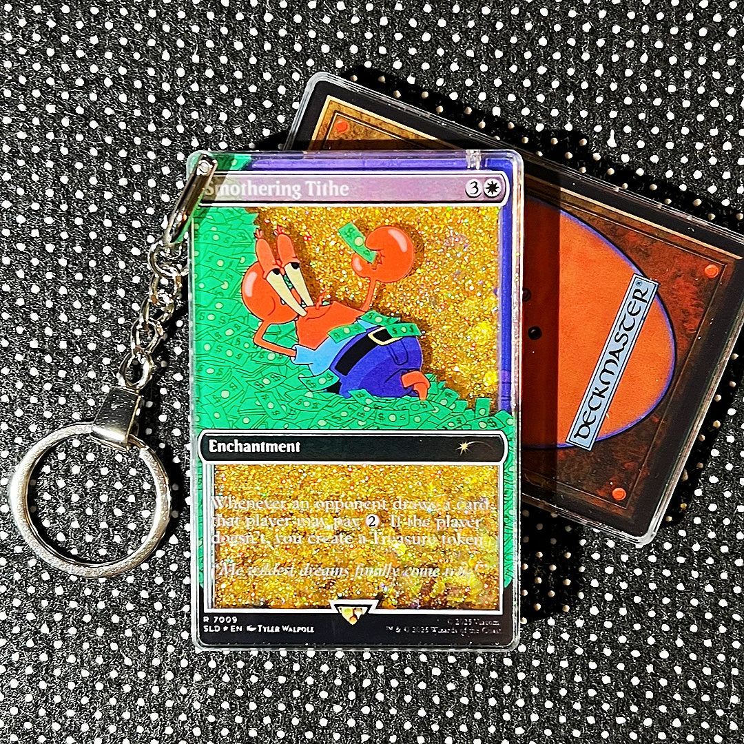 Smnothering Tithe Card Quicksand Keychain