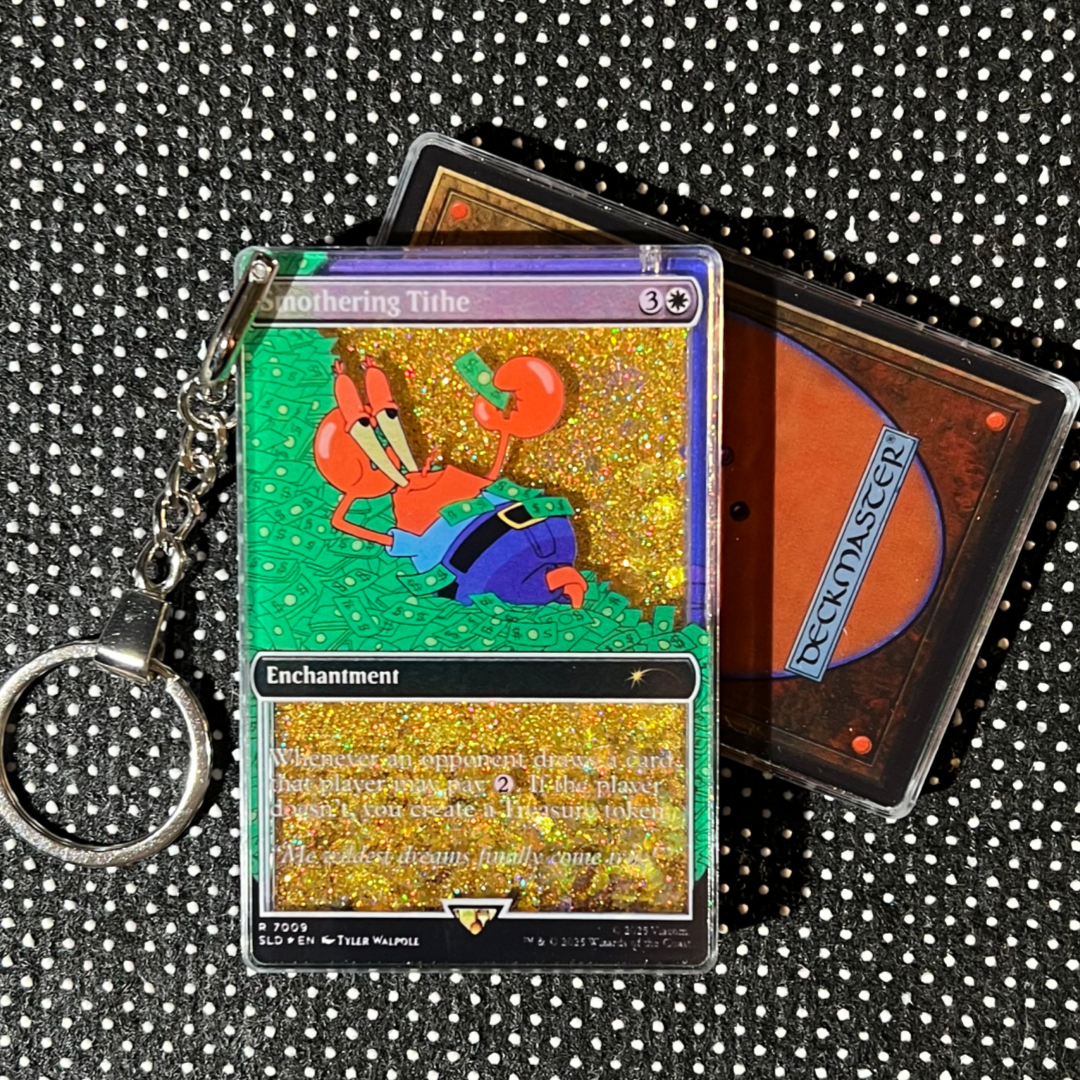 Smothering Tithe Magic the Gathering Card Quicksand Keychain