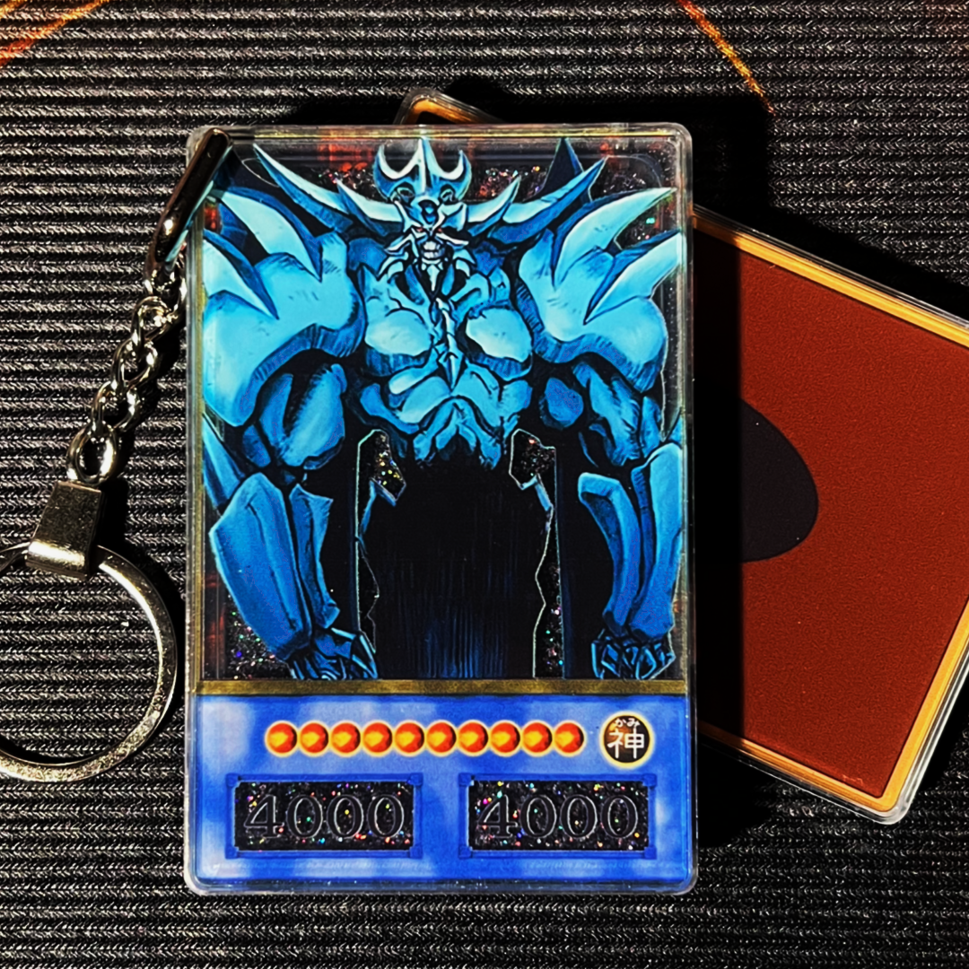 Obelisk the Tormentor Yu-Gi-Oh! Anime Style Card Quicksand Keychain