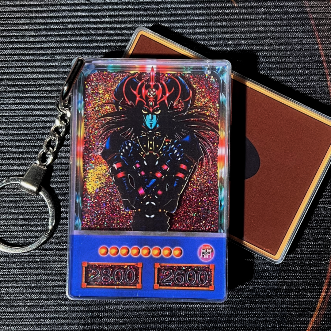 Magician of Black Chaos Yu-Gi-Oh! Anime Style Card Quicksand Keychain