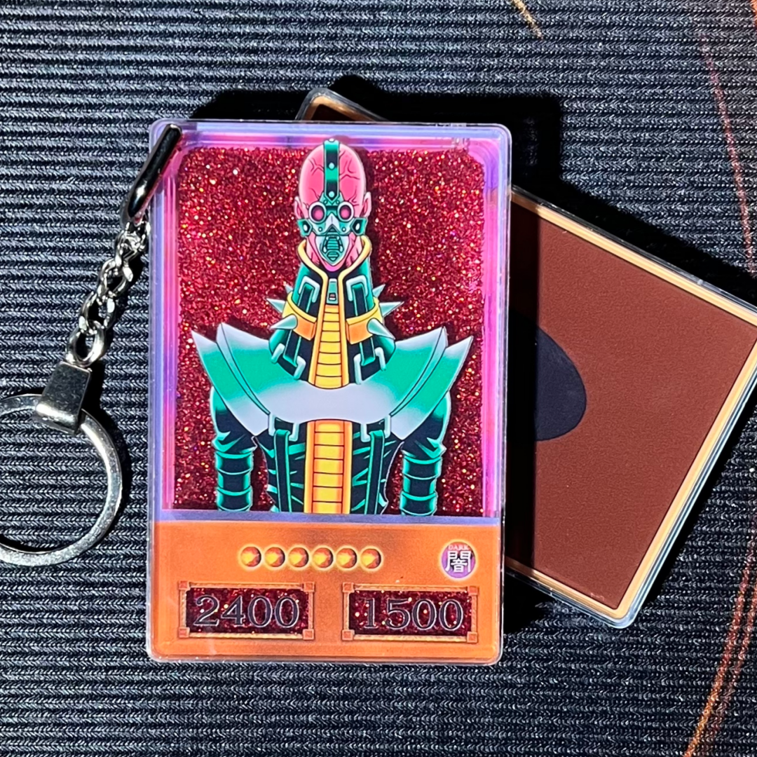 Jinzo Yu-Gi-Oh! Anime Style Card Quicksand Keychain