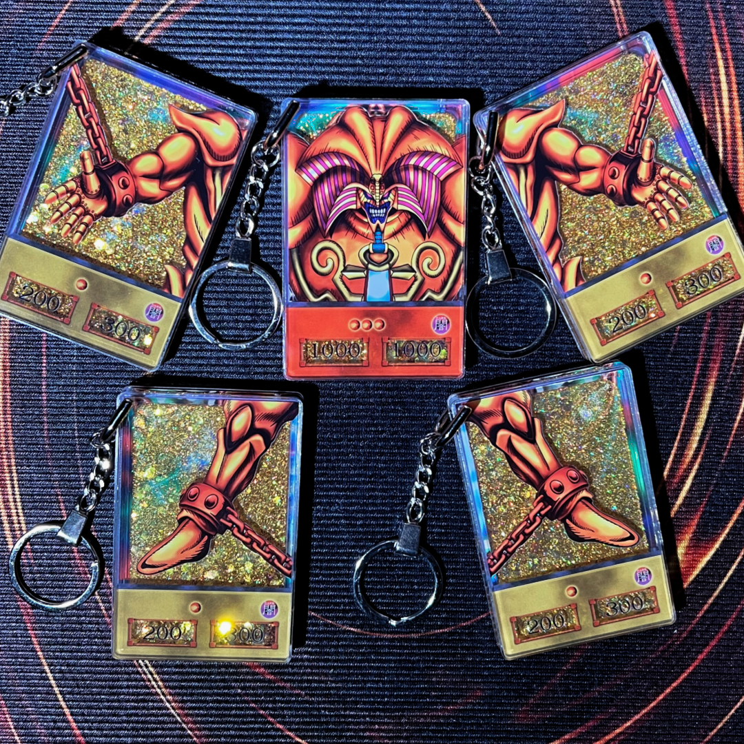 The history of Exodia Anime Style Quicksand Keychain Five-piece bundle