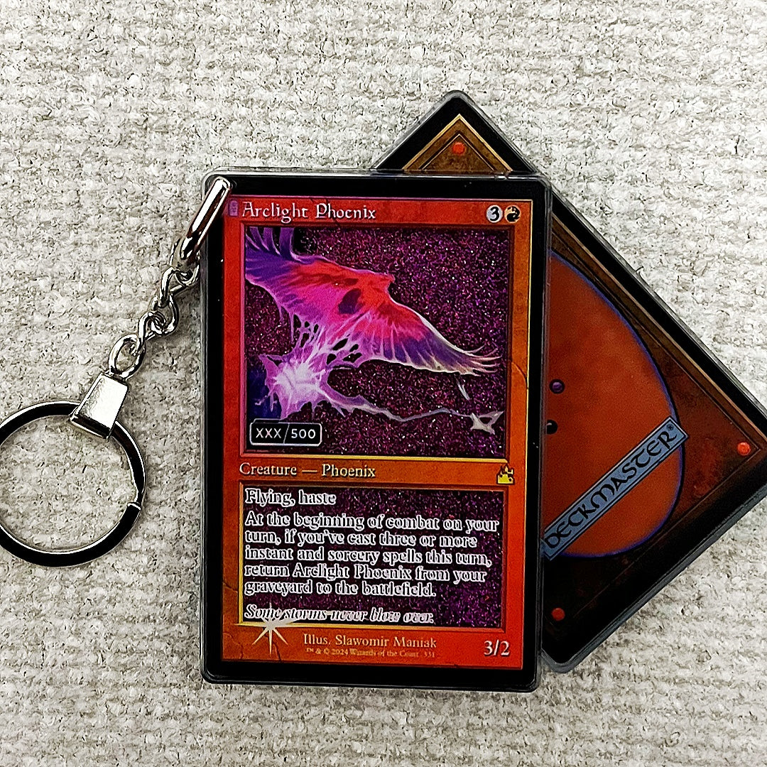Arclight Phoenix Card Quicksand Keychain