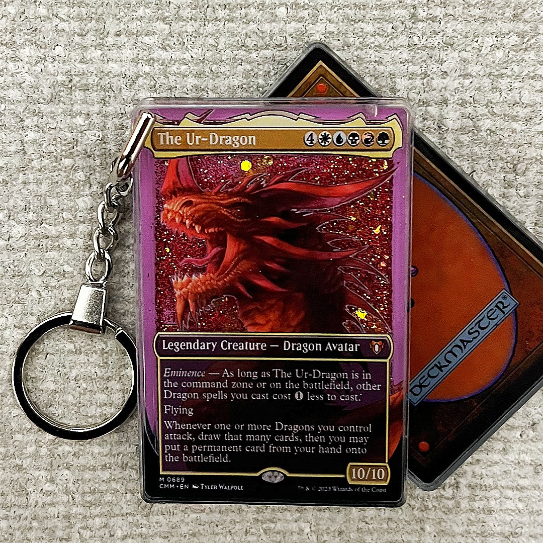 The Ur-Dragon Card Quicksand Keychain