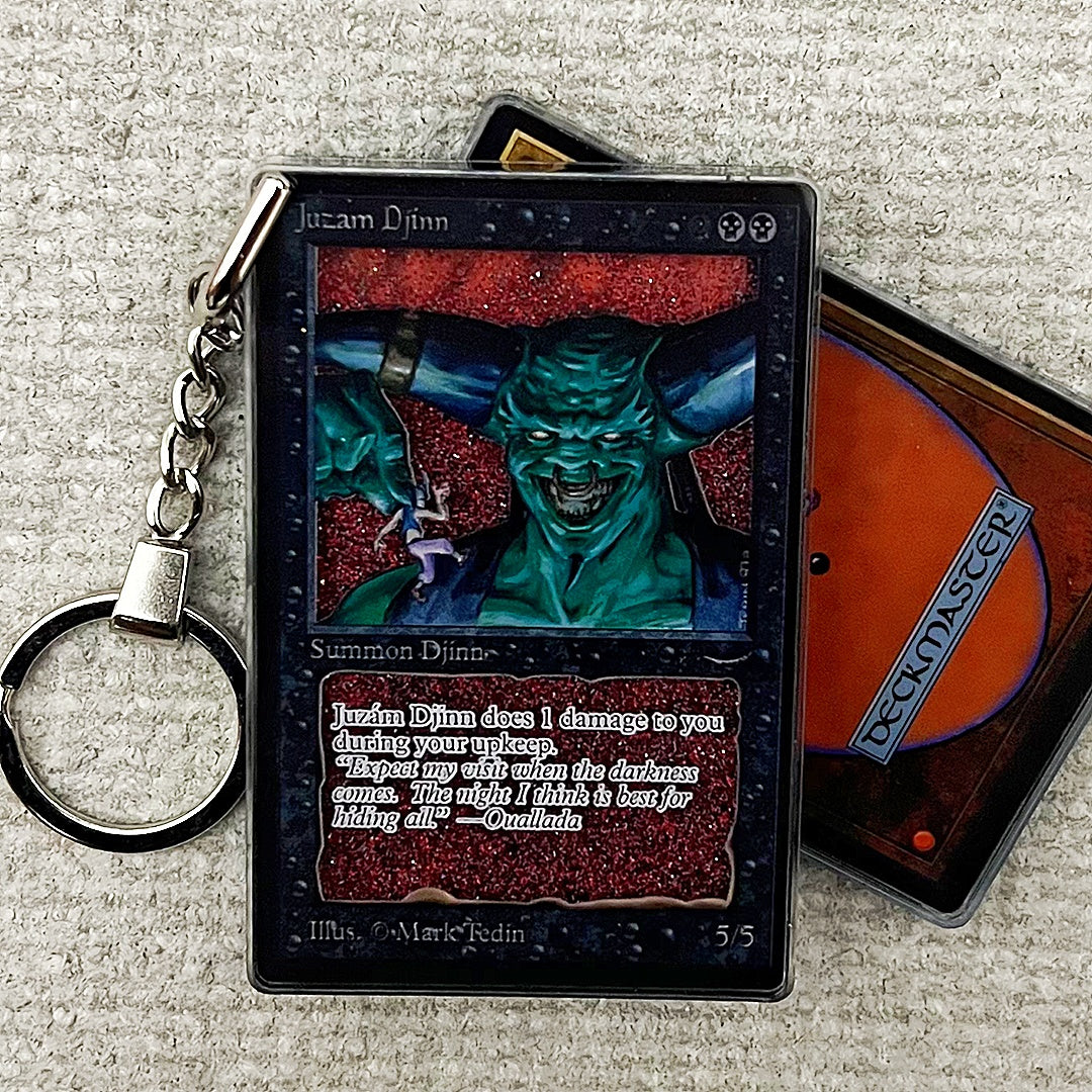 Juzám Djinn Card Quicksand Keychain