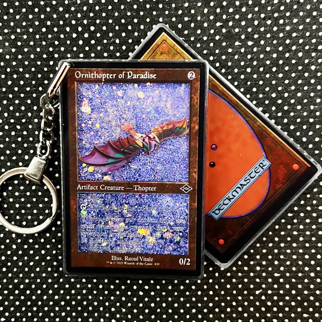 Ornithopter of Paradise Magic the Gathering Card Quicksand Keychain