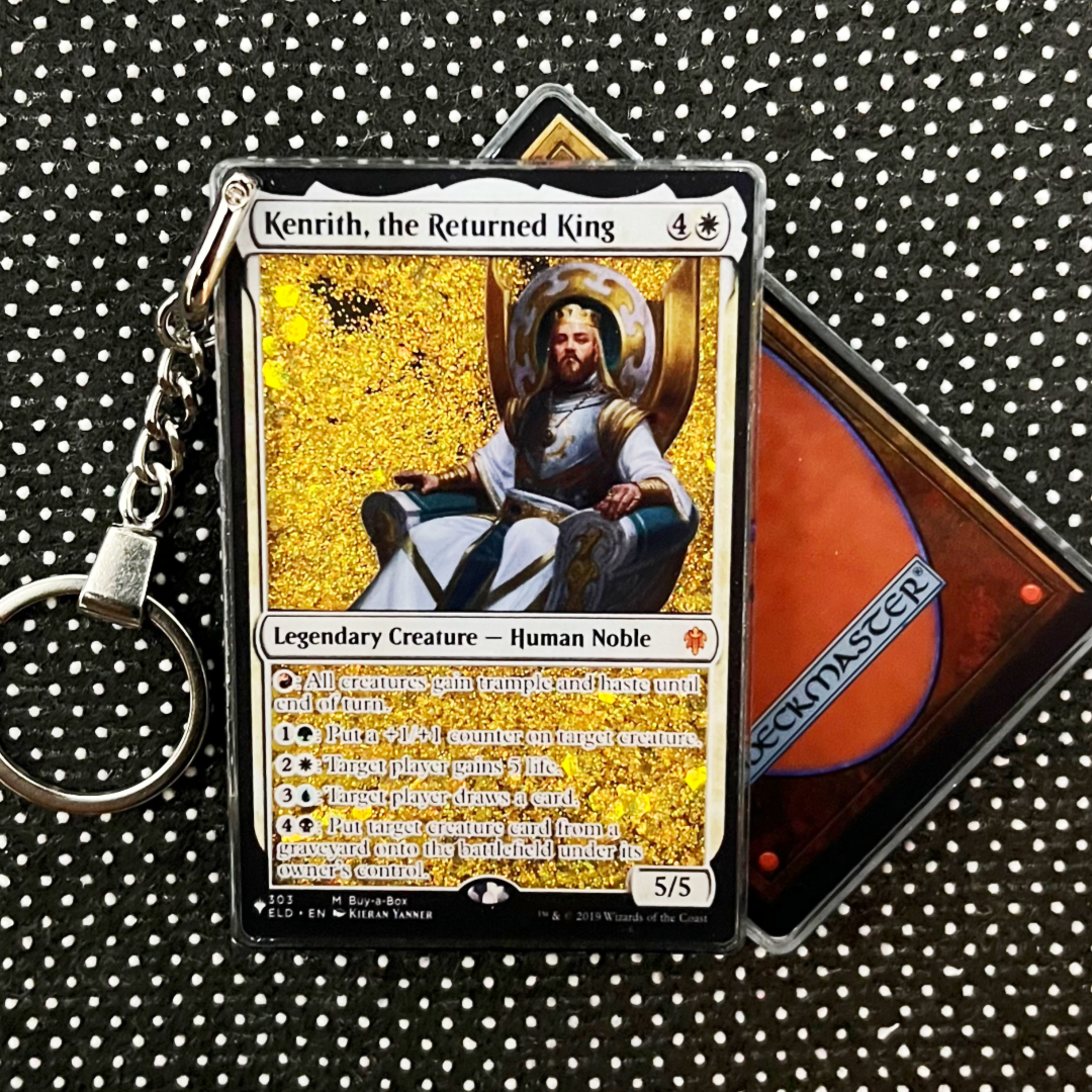 Kenrith, the Returned King Magic the Gathering Card Quicksand Keychain