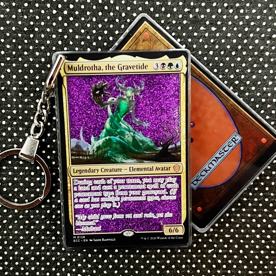 Muldrotha, the Gravetide Magic the Gathering Card Quicksand Keychain