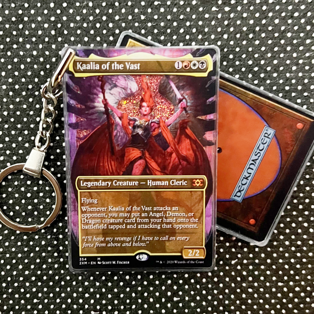 Kaalia of the Vast Magic the Gathering Card Quicksand Keychain