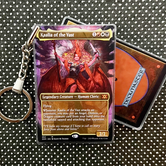 Kaalia of the Vast Magic the Gathering Card Quicksand Keychain