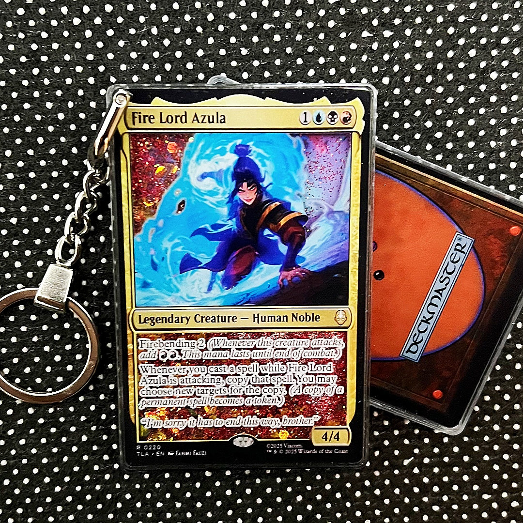 Fire Lord Azula Card Quicksand Keychain