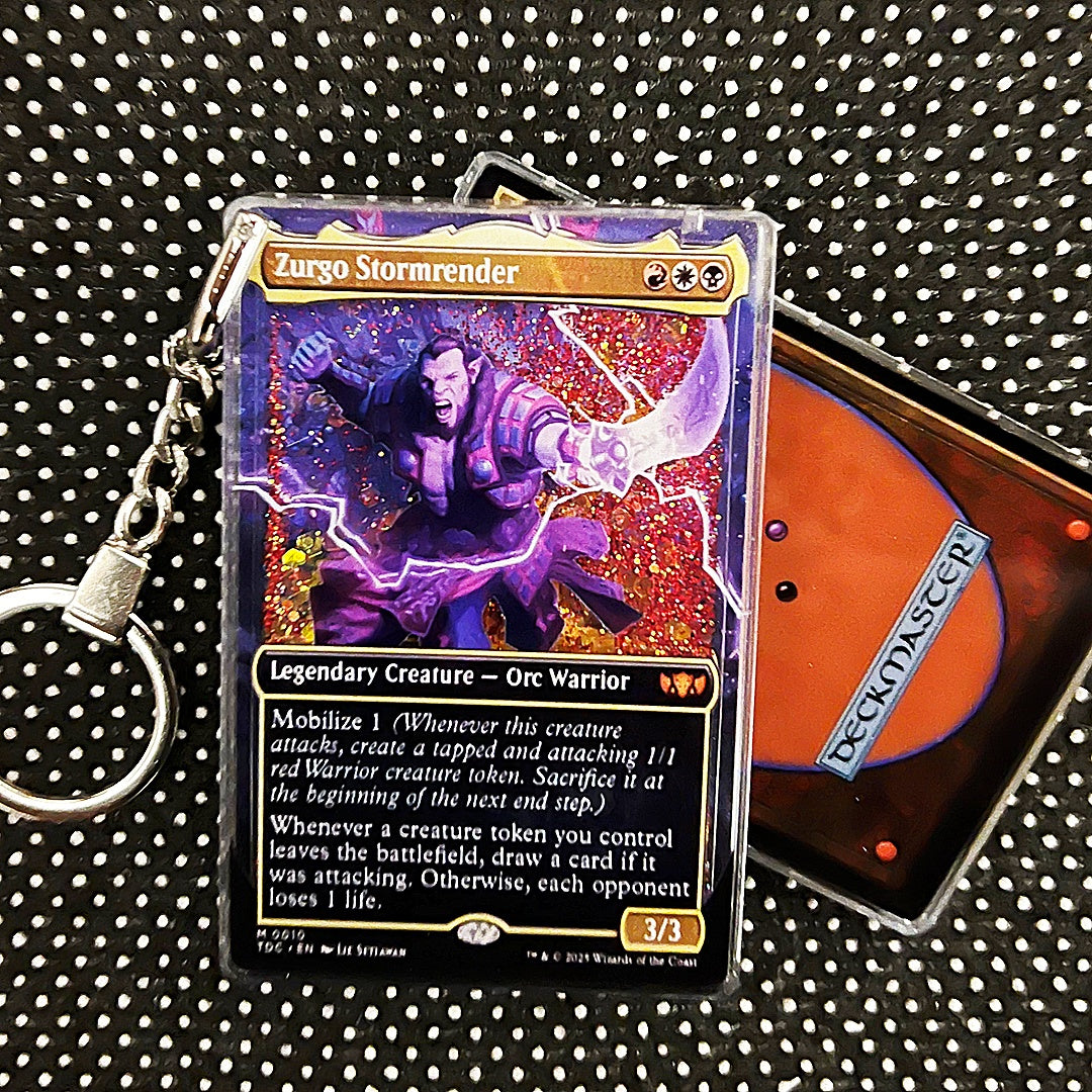 Zurgo Stormrender Card Quicksand Keychain
