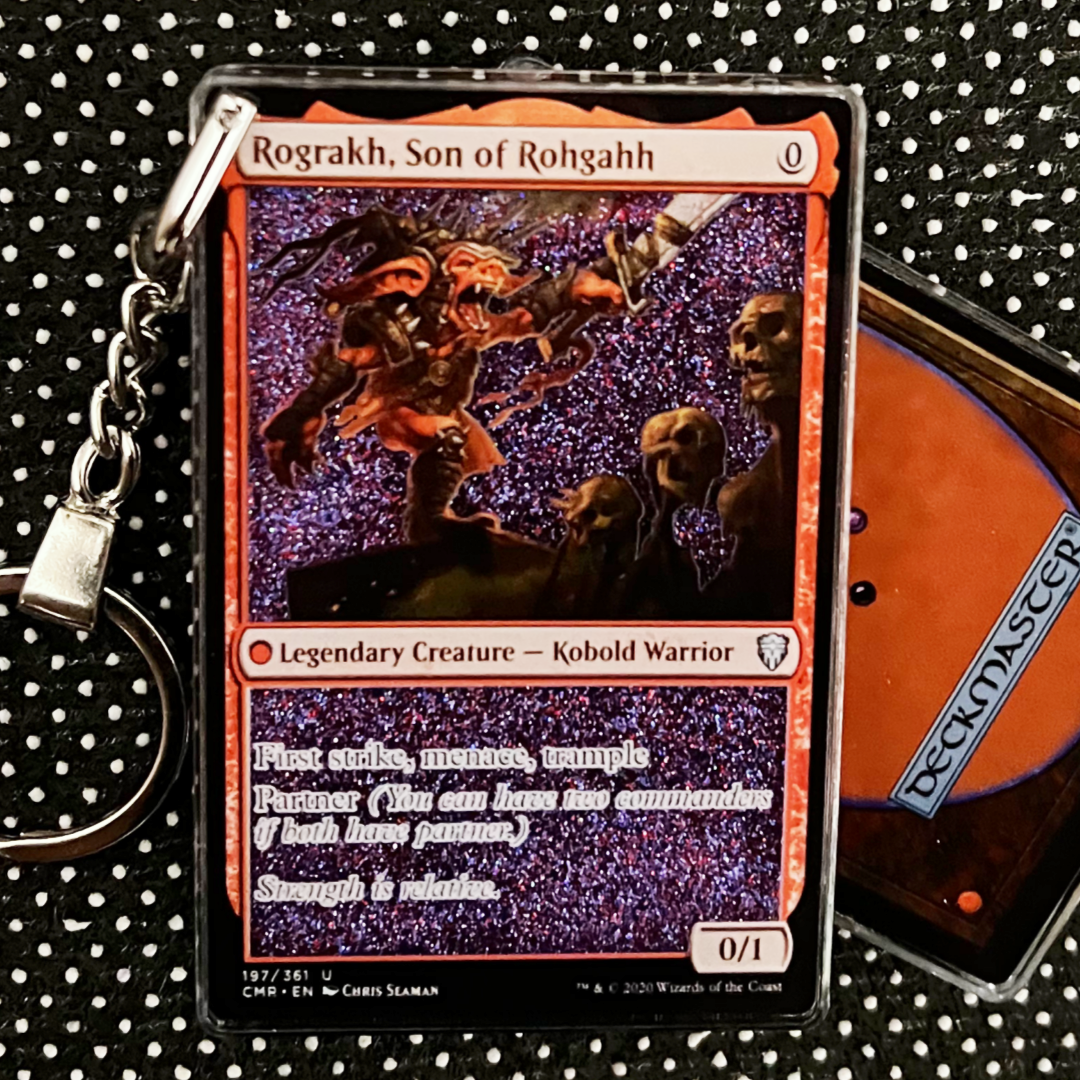 Rograkh, Son of Rohgahh Magic the Gathering Card Quicksand Keychain