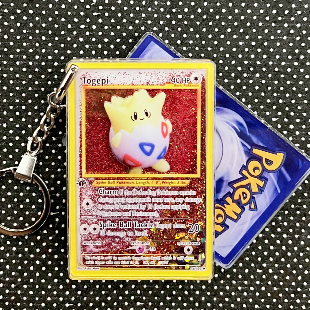 Togepi Card Quicksand Keychain