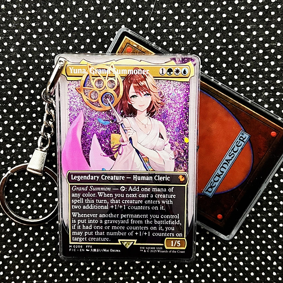 Yuna, Grand Summoner Card Quicksand Keychain