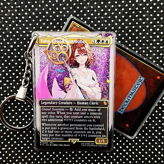 Yuna, Grand Summoner Card Quicksand Keychain