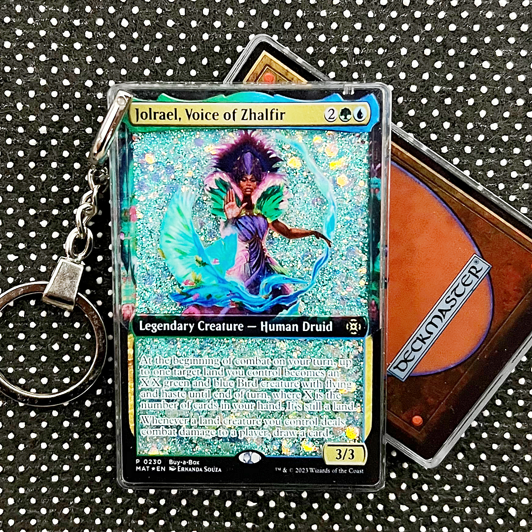 Jolrael, Voice of Zhalfir Magic the Gathering Card Quicksand Keychain
