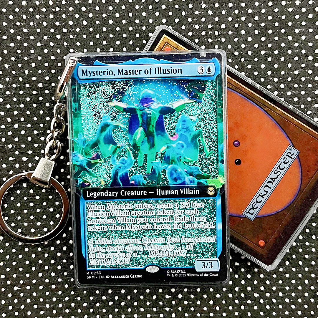 Mysterio, Master of Illusion Magic the Gathering Card Quicksand Keychain