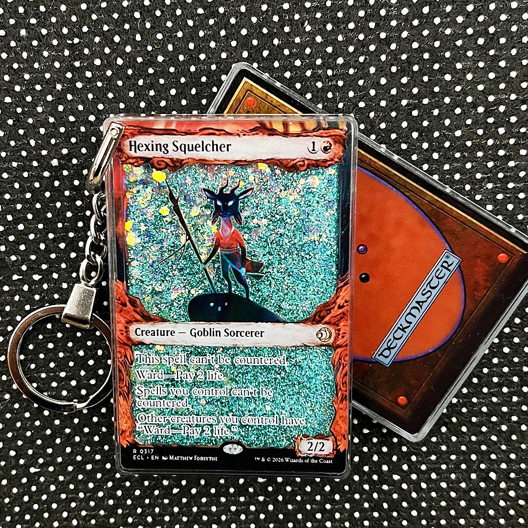 Hexing Squelcher Card Quicksand Keychain
