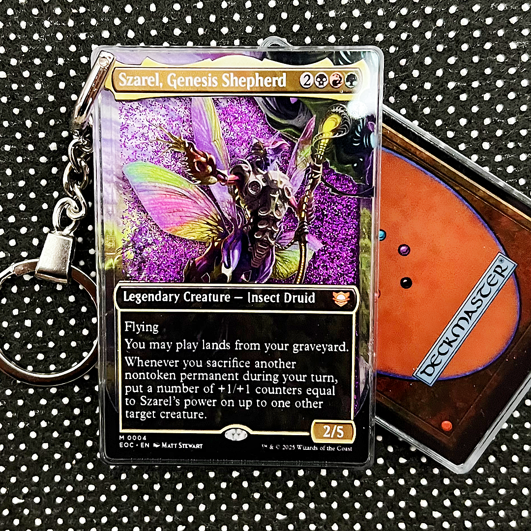 Szarel, Genesis Shepherd Magic the Gathering Card Quicksand Keychain