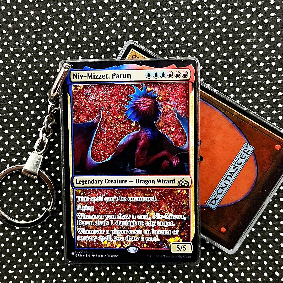 Niv-Mizzet, Parun Card Quicksand Keychain