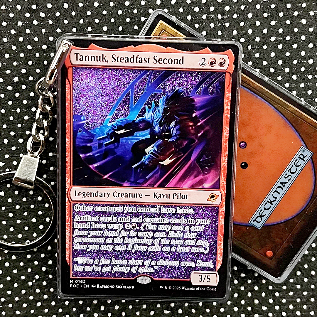Tannuk, Steadfast Second Magic the Gathering Card Quicksand Keychain