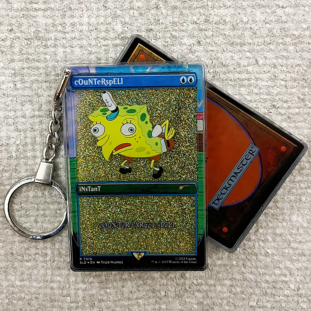 Counterspell Card Quicksand Keychain