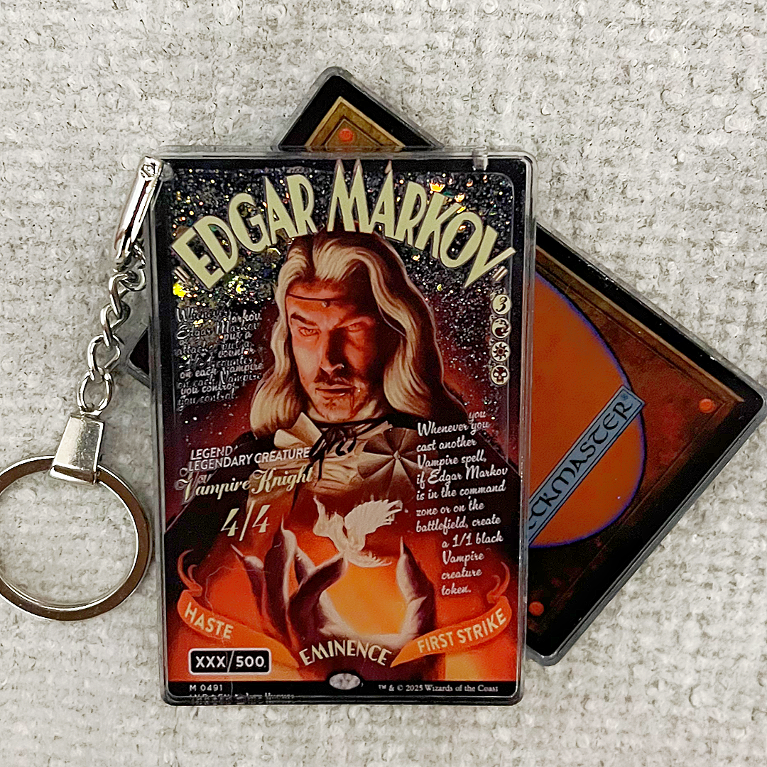 Edgar Markov Card Quicksand Keychain