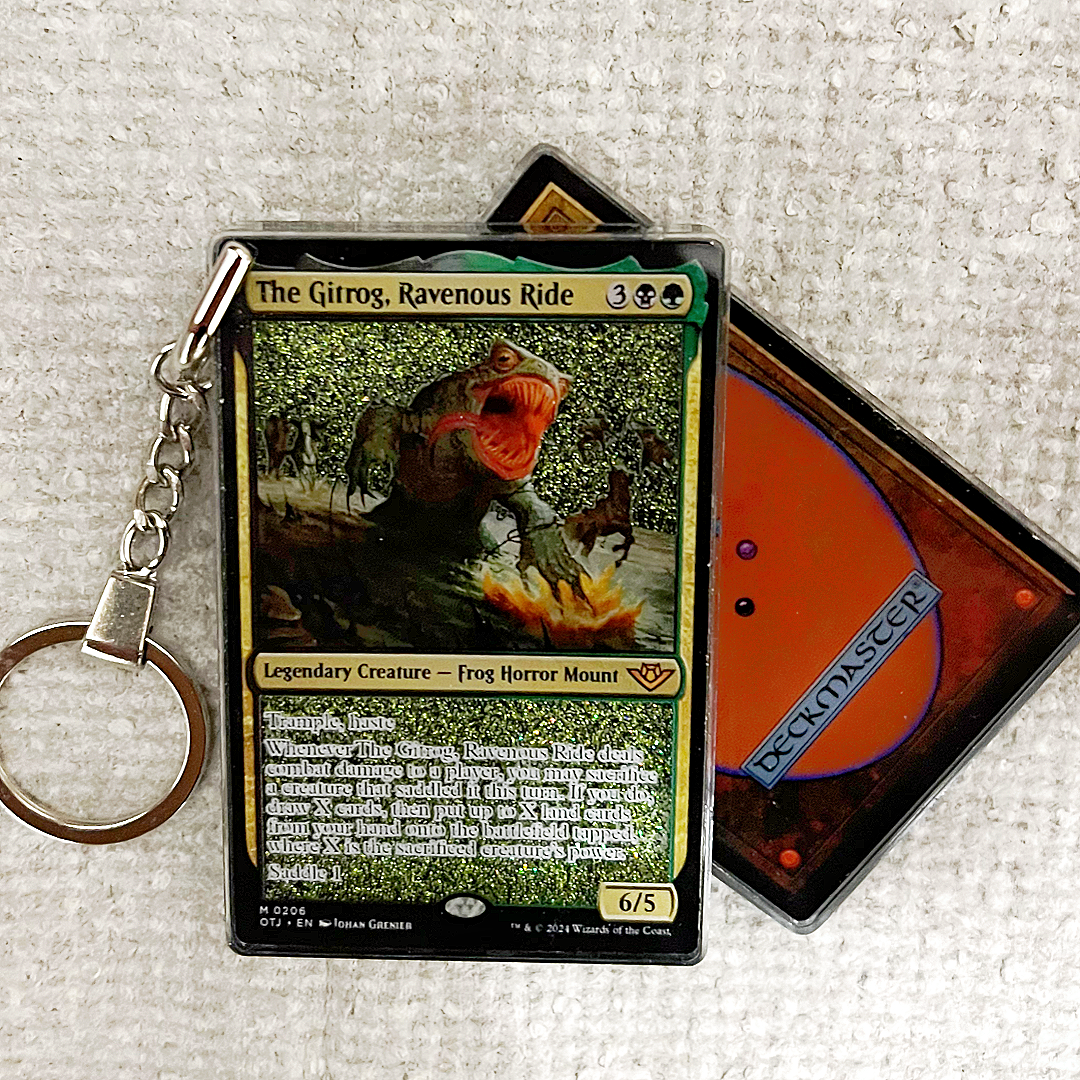 The Gitrog, Ravenous Ride Magic the Gathering Card Quicksand Keychain