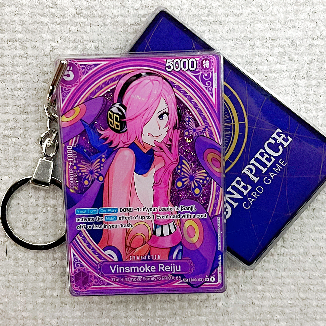Vinsmoke Reiju Card Quicksand Keychain