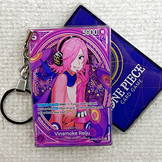 Vinsmoke Reiju Card Quicksand Keychain