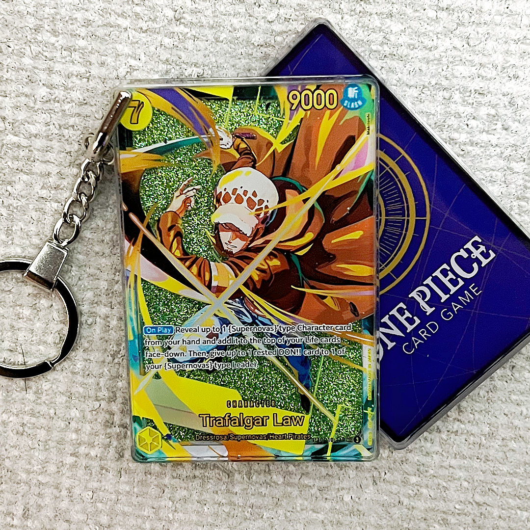 Trafalgar Law Card Quicksand Keychain