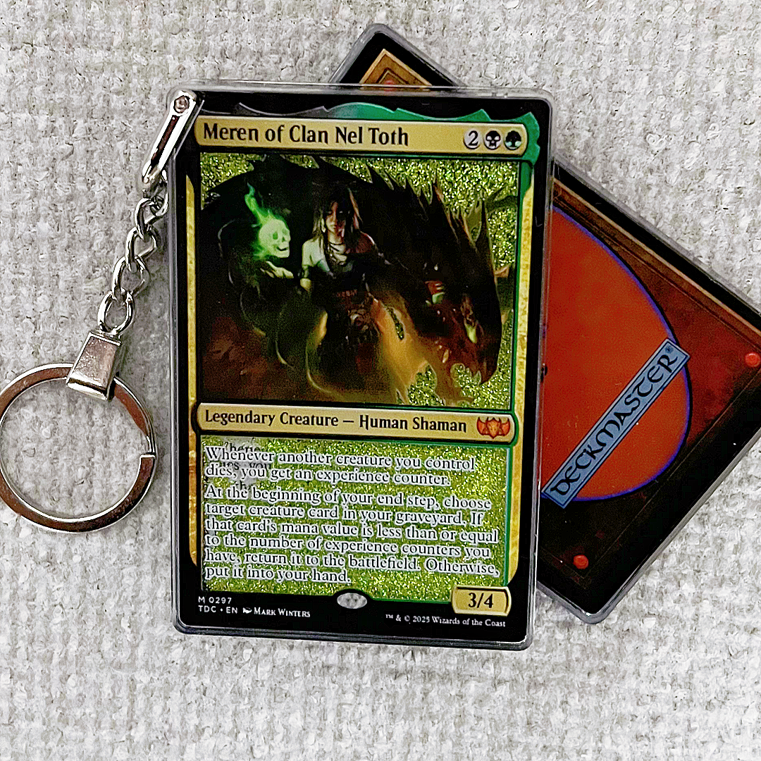 Meren of Clan Nel Toth Magic the Gathering Card Quicksand Keychain